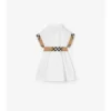 Camicia chemisier in cotone con bordi a quadri