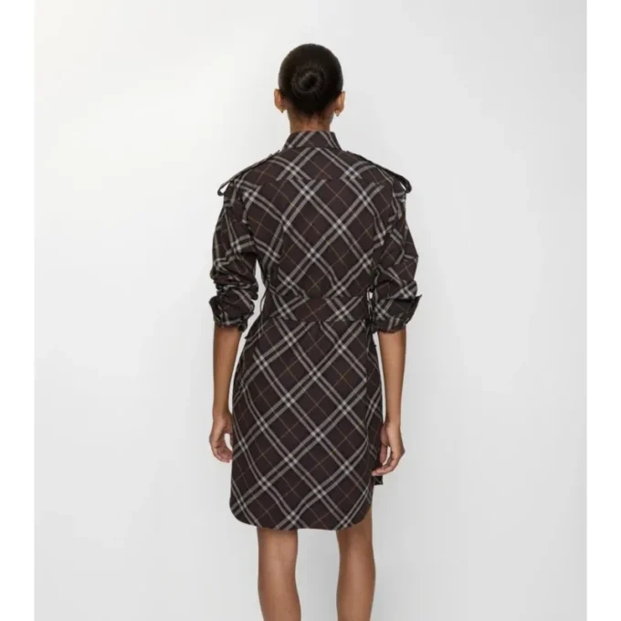 Camicia chemisier in flanella di cotone a quadri