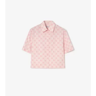 Camicia corta in cotone a scacchi EKD