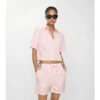 Camicia corta in cotone a scacchi EKD
