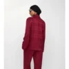 Camicia da pigiama in seta a quadri