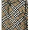 Camicia da pigiama in seta a quadri