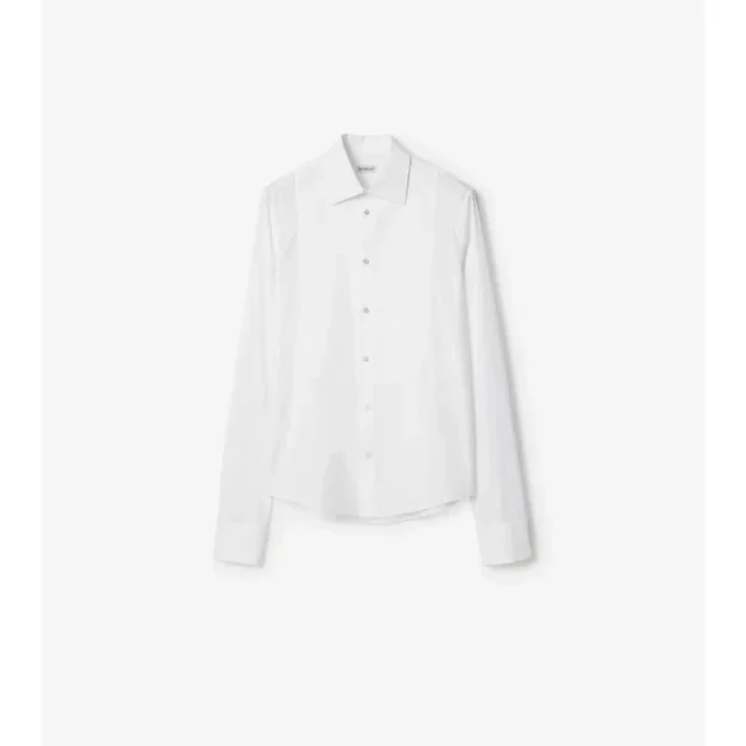 Camicia da smoking in cotone slim fit