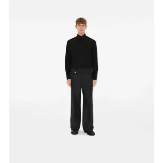 Camicia da smoking slim fit in cotone e seta