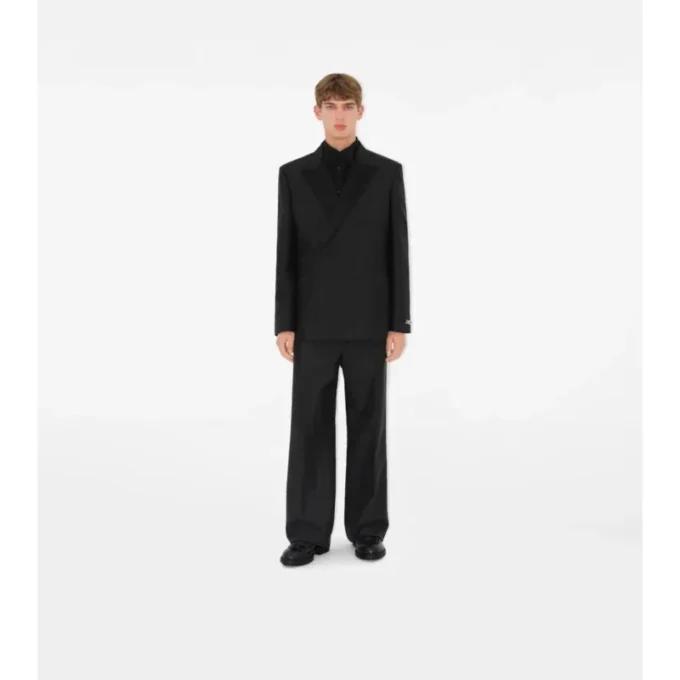 Camicia da smoking slim fit in cotone e seta