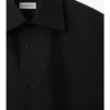 Camicia da smoking slim fit in cotone e seta