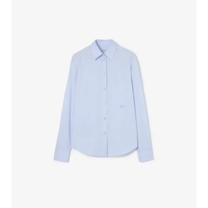 Camicia formale in popeline di cotone dalla vestibilità regolare