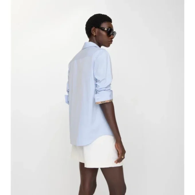 Camicia formale in popeline di cotone dalla vestibilità regolare