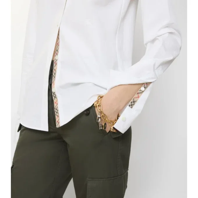 Camicia formale in popeline di cotone dalla vestibilità regolare