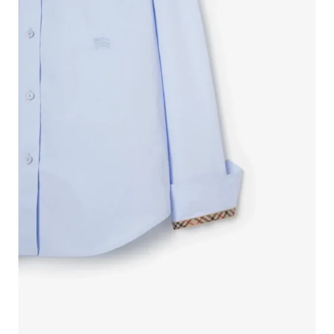 Camicia formale in popeline di cotone dalla vestibilità regolare