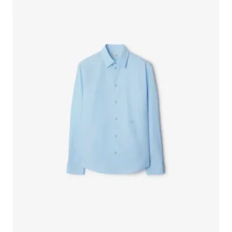Camicia formale slim fit in popeline di cotone