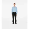 Camicia formale slim fit in popeline di cotone