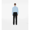 Camicia formale slim fit in popeline di cotone