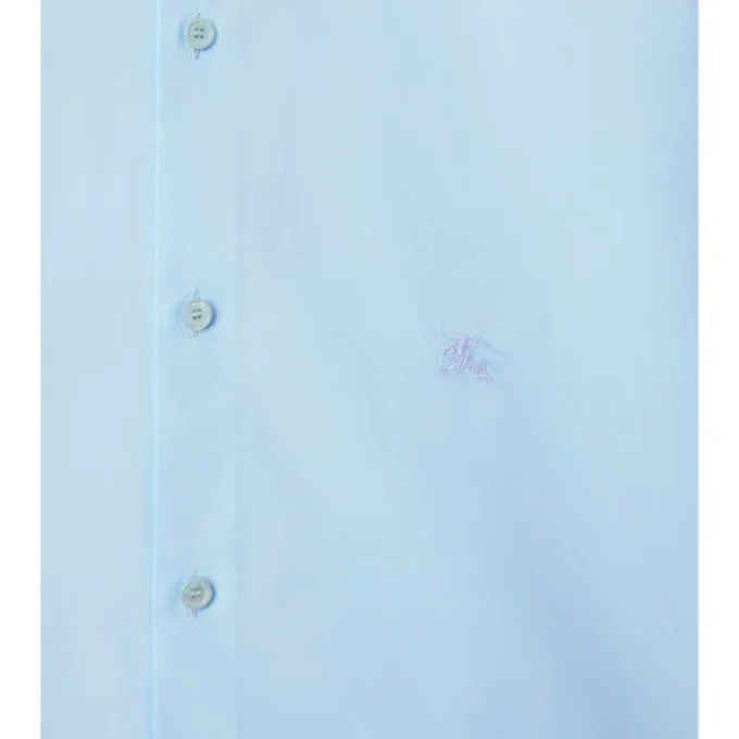 Camicia formale slim fit in popeline di cotone