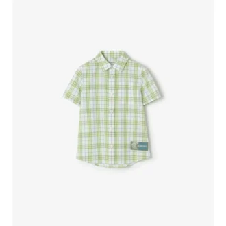 Camicia in cotone a quadri