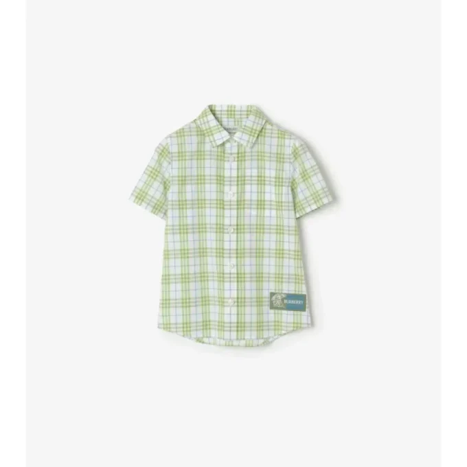 Camicia in cotone a quadri