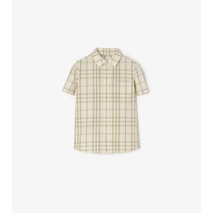 Camicia in cotone a quadri