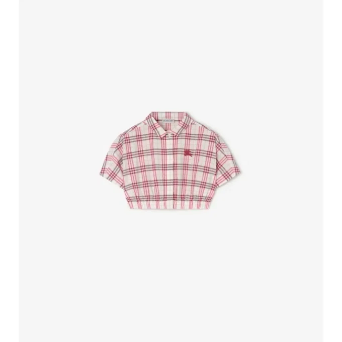 Camicia in cotone a quadri