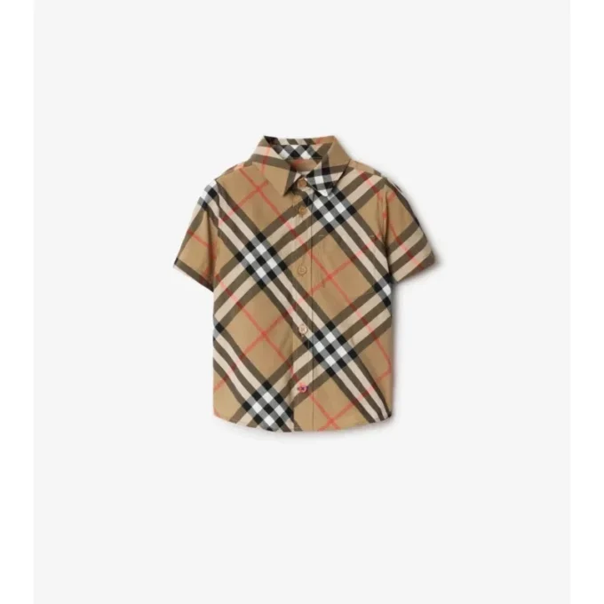 Camicia in cotone a quadri