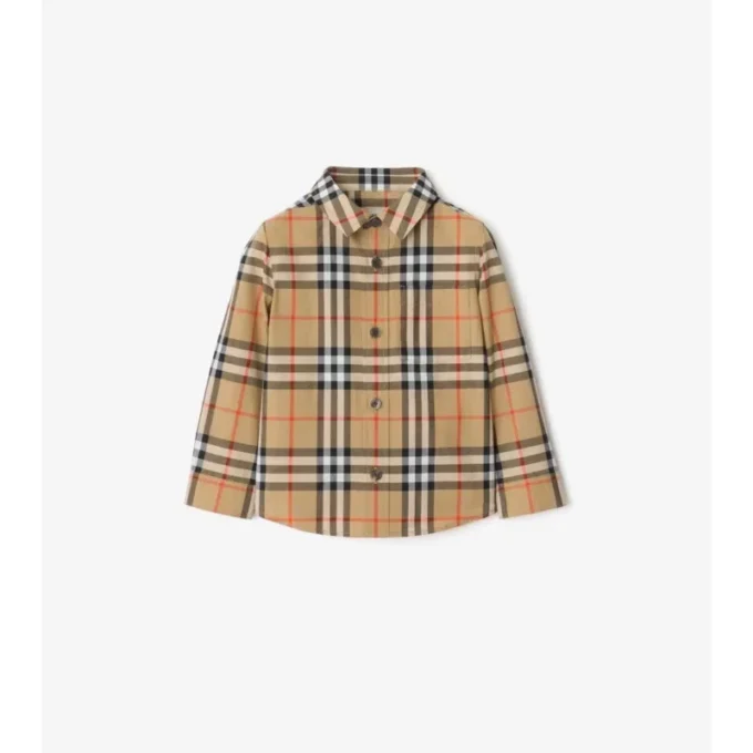 Camicia in cotone a quadri