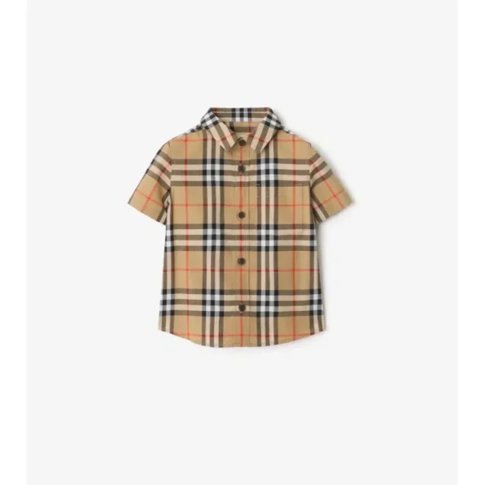 Camicia in cotone a quadri