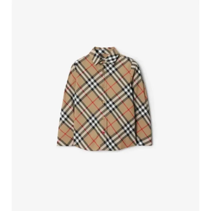 Camicia in cotone a quadri