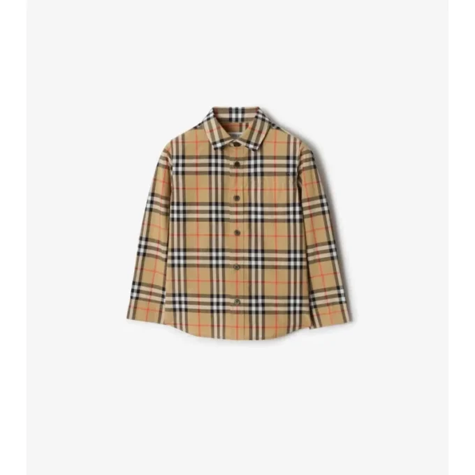 Camicia in cotone a quadri