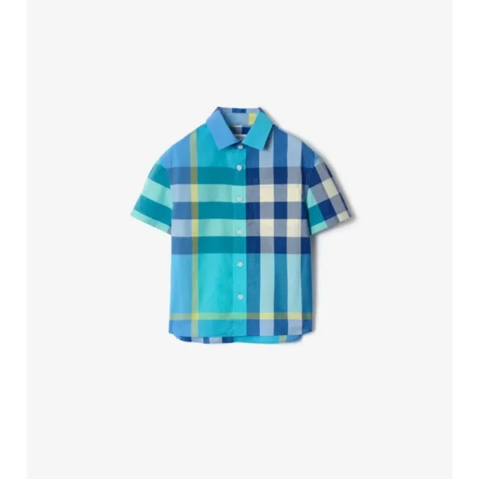 Camicia in cotone a quadri