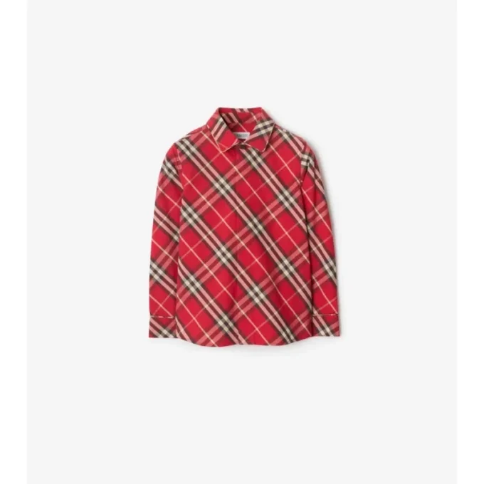 Camicia in cotone a quadri
