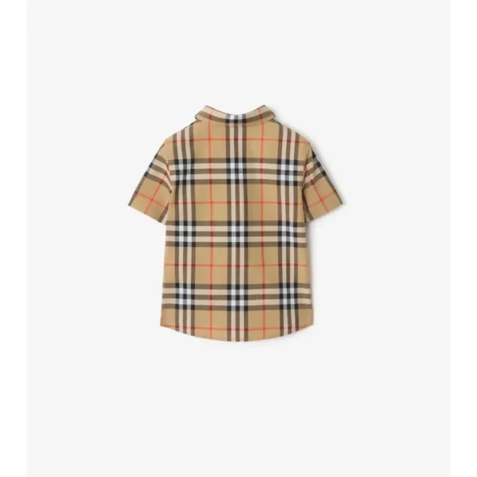 Camicia in cotone a quadri