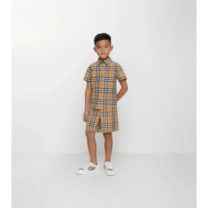 Camicia in cotone a quadri