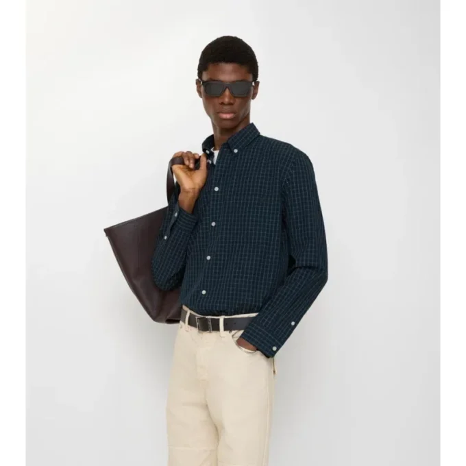 Camicia in cotone a quadri