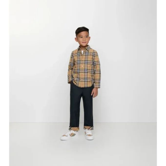 Camicia in cotone a quadri