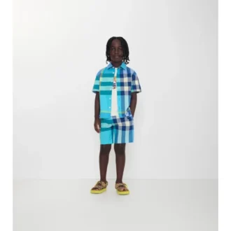 Camicia in cotone a quadri