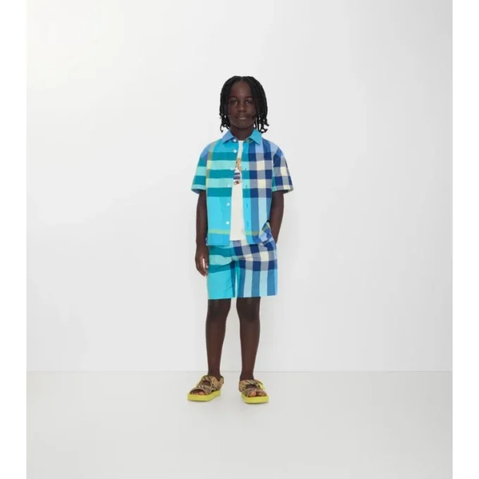 Camicia in cotone a quadri
