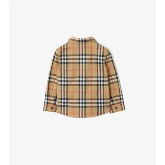 Camicia in cotone a quadri