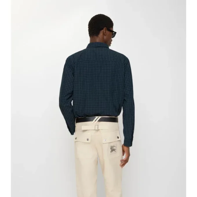 Camicia in cotone a quadri