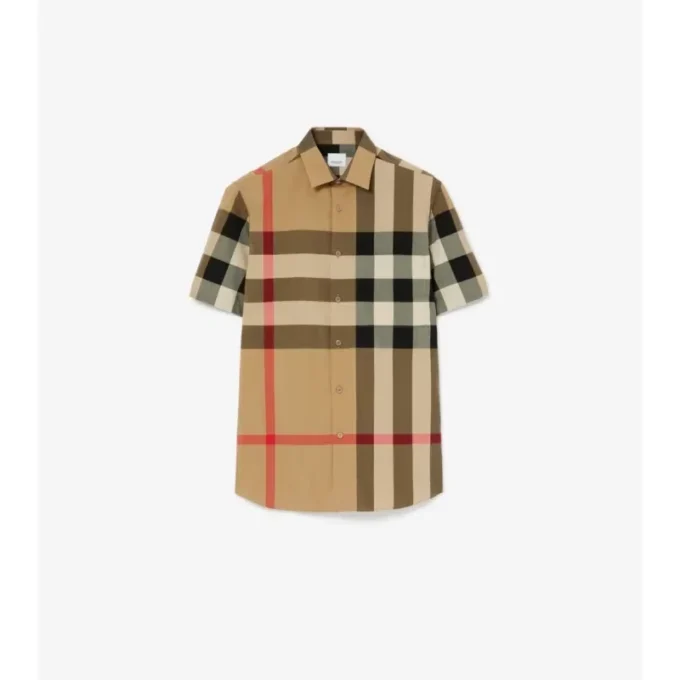 Camicia in cotone a quadri con vestibilità slim