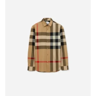 Camicia in cotone a quadri con vestibilità slim