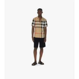 Camicia in cotone a quadri con vestibilità slim