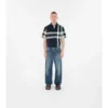 Camicia in cotone a quadri con vestibilità slim