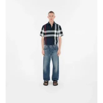 Camicia in cotone a quadri con vestibilità slim