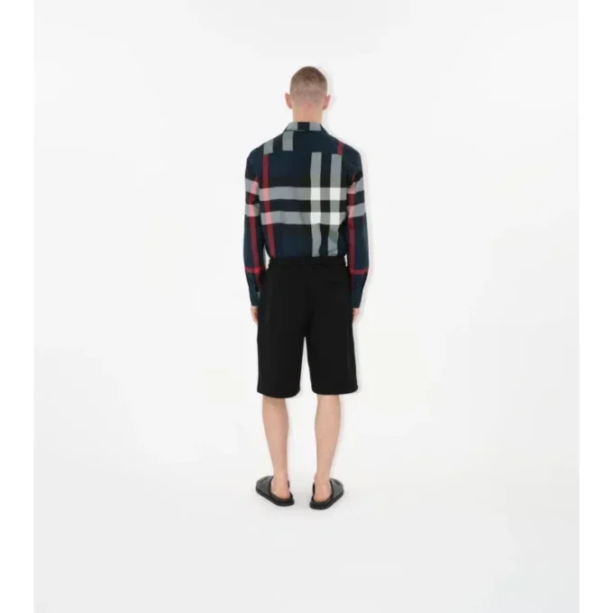 Camicia in cotone a quadri con vestibilità slim