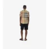 Camicia in cotone a quadri con vestibilità slim