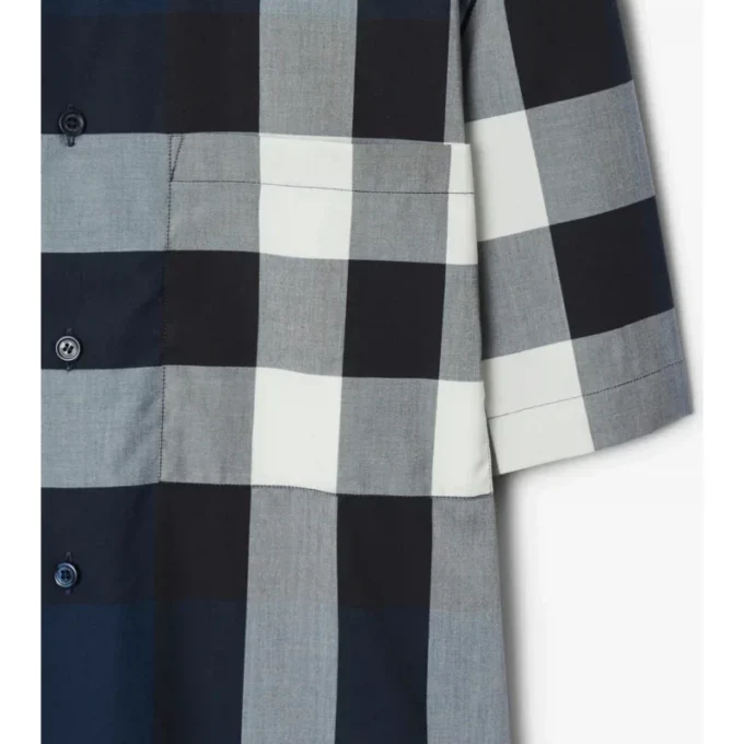 Camicia in cotone a quadri con vestibilità slim