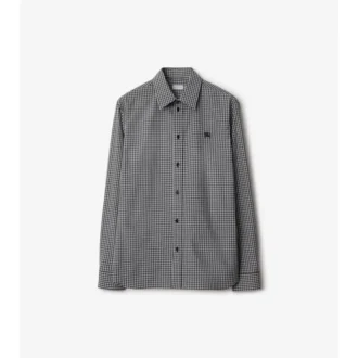 Camicia in cotone a quadri dalla vestibilità comoda
