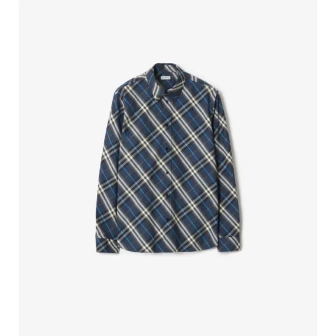 Camicia in cotone a quadri dalla vestibilità comoda
