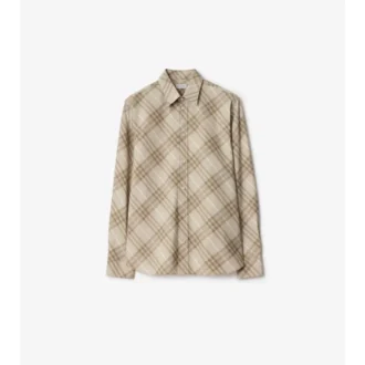 Camicia in cotone a quadri dalla vestibilità comoda