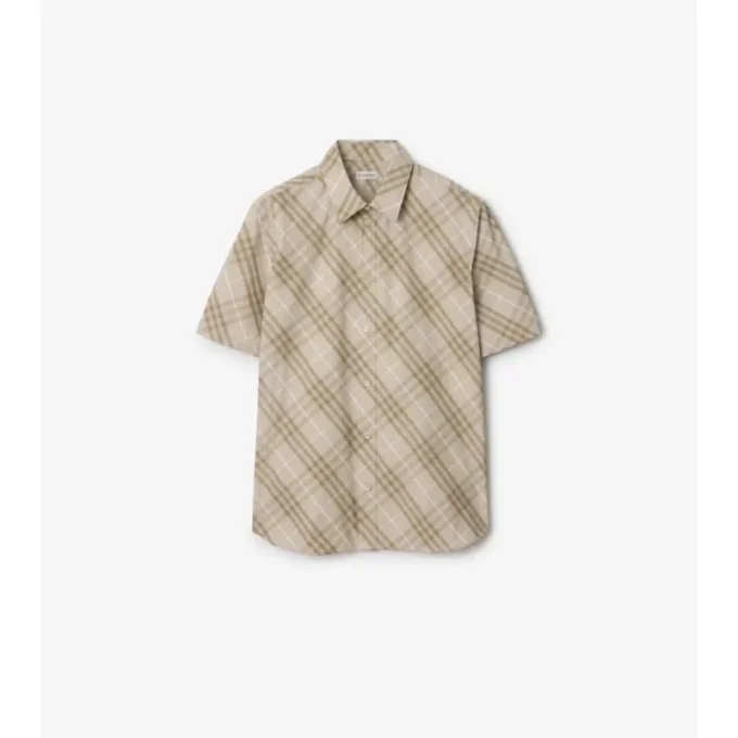Camicia in cotone a quadri dalla vestibilità comoda
