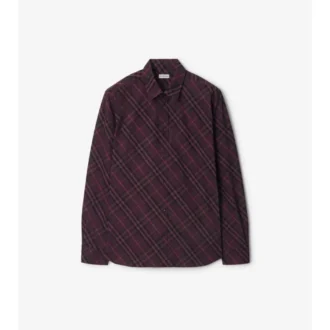 Camicia in cotone a quadri dalla vestibilità comoda